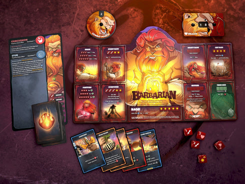 Dice Throne Season One Rerolled Barbarian v Moon Elf